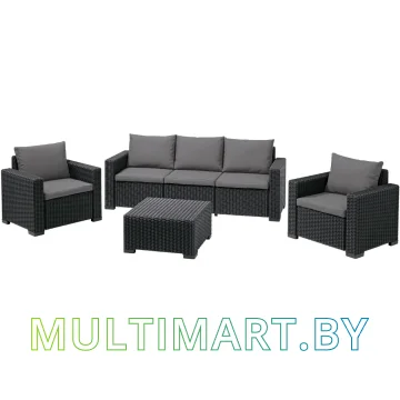 Набор садовой мебели Keter California 3 Seater (графит)
